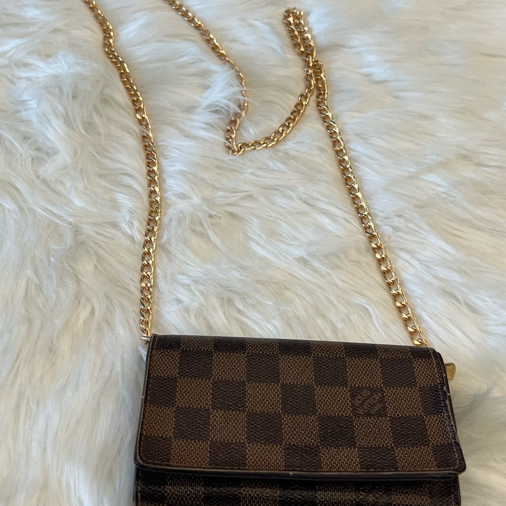 Louis Vuitton Damier Ebene Wallet with Conversion Chain🤎